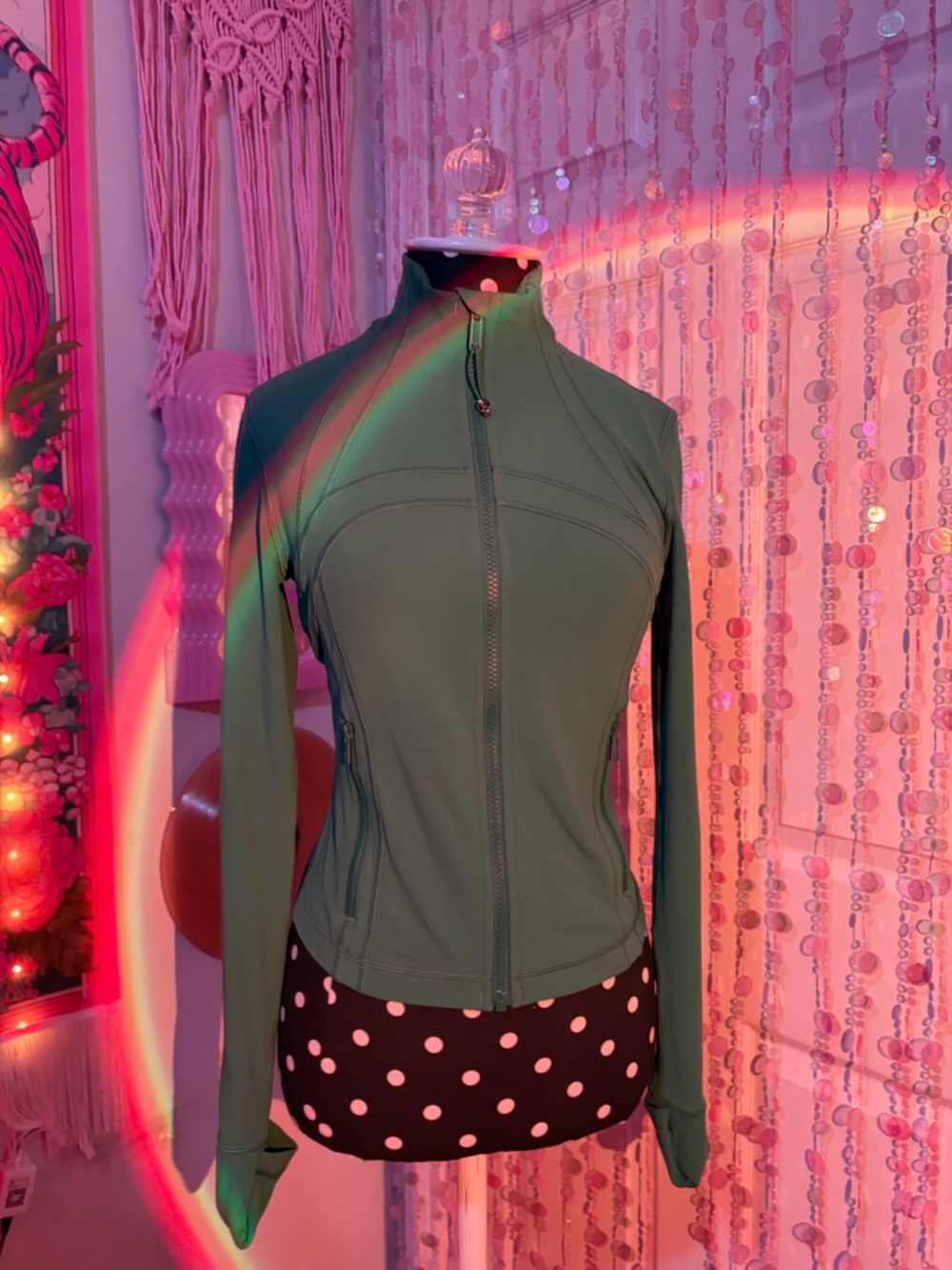 Women's LuLuLemon Green Full-Zip Athletic Jacket